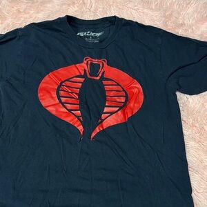 Black and Red Graphic T-Shirt